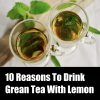Benefits Of Green Tea With Lemon