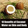 Coconut Water On Skin